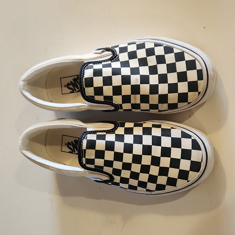 Vans checkered slip on